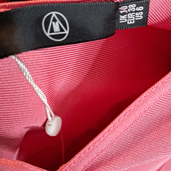 Misguided Women's Premium Bandage Cup midi Pink Long Sleeve Dress - Picture 2 of 4